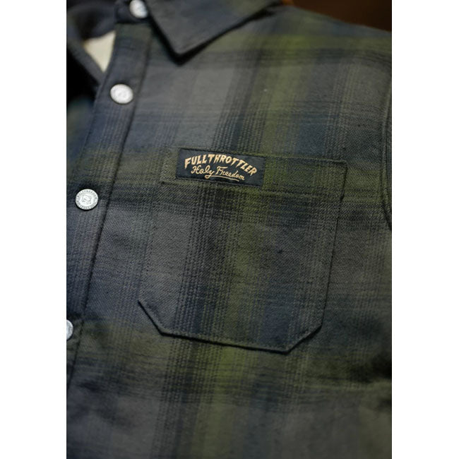 Holy Freedom Bear lined shirt gray SHIRTS Holy Freedom