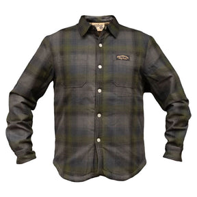 Holy Freedom Bear lined shirt gray SHIRTS Holy Freedom