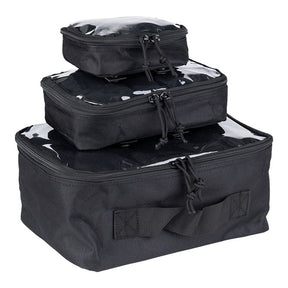 Army Surplus Organizer transparent set 3pcs black CAMPING AND OUTDOOR Army Surplus