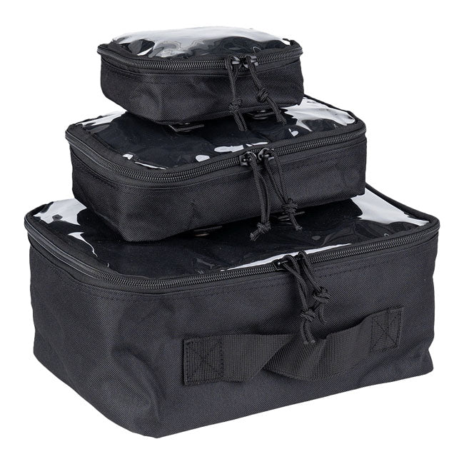 Army Surplus Organizer transparent set 3pcs black CAMPING AND OUTDOOR Army Surplus