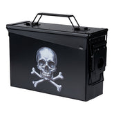 Army Surplus Ammo Skull and Bones box black WORKSHOP MISC Army Surplus
