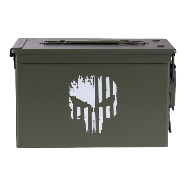 Army Surplus Ammo Punish Skull box black WORKSHOP MISC Army Surplus