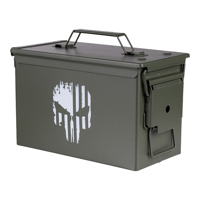 Army Surplus Ammo Punish Skull box black WORKSHOP MISC Army Surplus