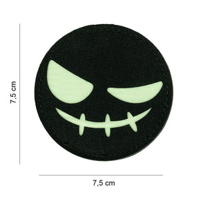 Army Surplus Laser Cut Face Evil Smiley patch PATCHES Army Surplus