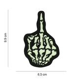Army Surplus Laser Cut Skull Finger patch PATCHES Army Surplus
