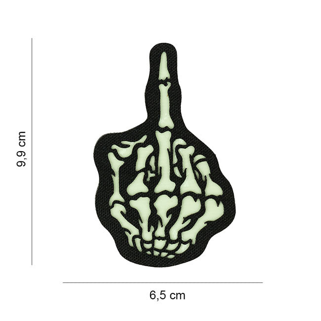 Army Surplus Laser Cut Skull Finger patch PATCHES Army Surplus