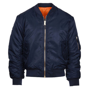 MA-1 Bomber flight jacket blue JACKETS MALE Army Surplus