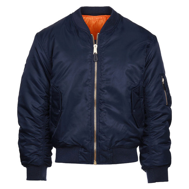 MA-1 Bomber flight jacket blue JACKETS MALE Army Surplus