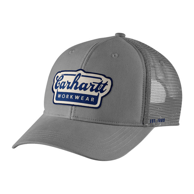 Carhartt Twill Mesh-Back Script cap steel CAPS Carhartt