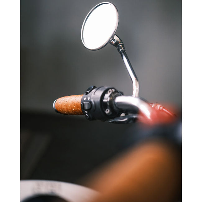 Trip Machine, handlebar grip wraps. Vintage Tan perforated GRIPS Tripmachine