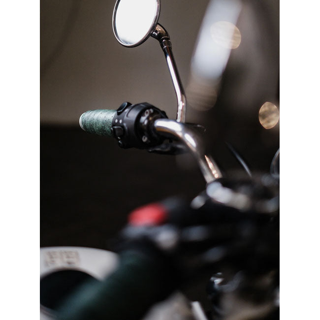 Trip Machine, handlebar grip wraps. Forest Green perforated GRIPS Tripmachine
