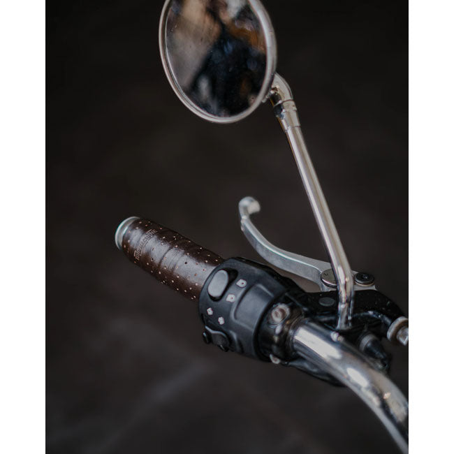 Trip Machine, handlebar grip wraps. Dark Brown Caffeine perf GRIPS Tripmachine