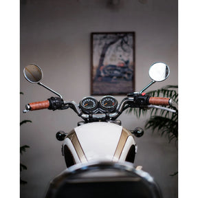 Trip Machine, handlebar grip wraps. Dark Tan Cognac perforat GRIPS Tripmachine