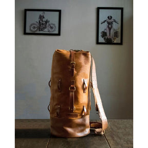 Trip Machine, Military duffle bag. Vintage Tan TOURING LUGGAGE Tripmachine