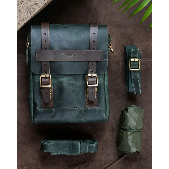 Trip Machine, tank and tail bag. 4.4 liter. Forest Green TOURING LUGGAGE Tripmachine