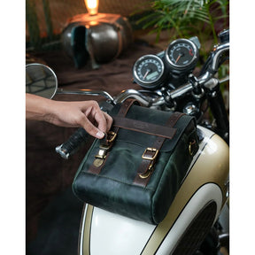 Trip Machine, tank and tail bag. 4.4 liter. Forest Green TOURING LUGGAGE Tripmachine