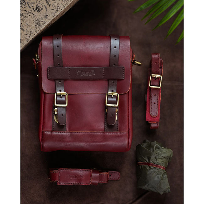 Trip Machine, tank and tail bag. 4.4 liter. Cherry TOURING LUGGAGE Tripmachine