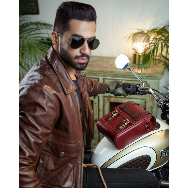 Trip Machine, tank and tail bag. 4.4 liter. Cherry TOURING LUGGAGE Tripmachine
