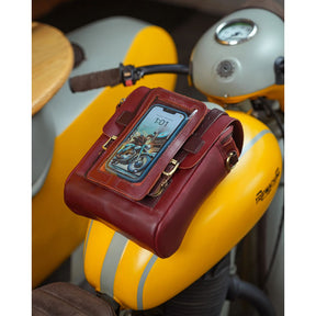 Trip Machine, tank and tail bag. 4.4 liter. Cherry TOURING LUGGAGE Tripmachine