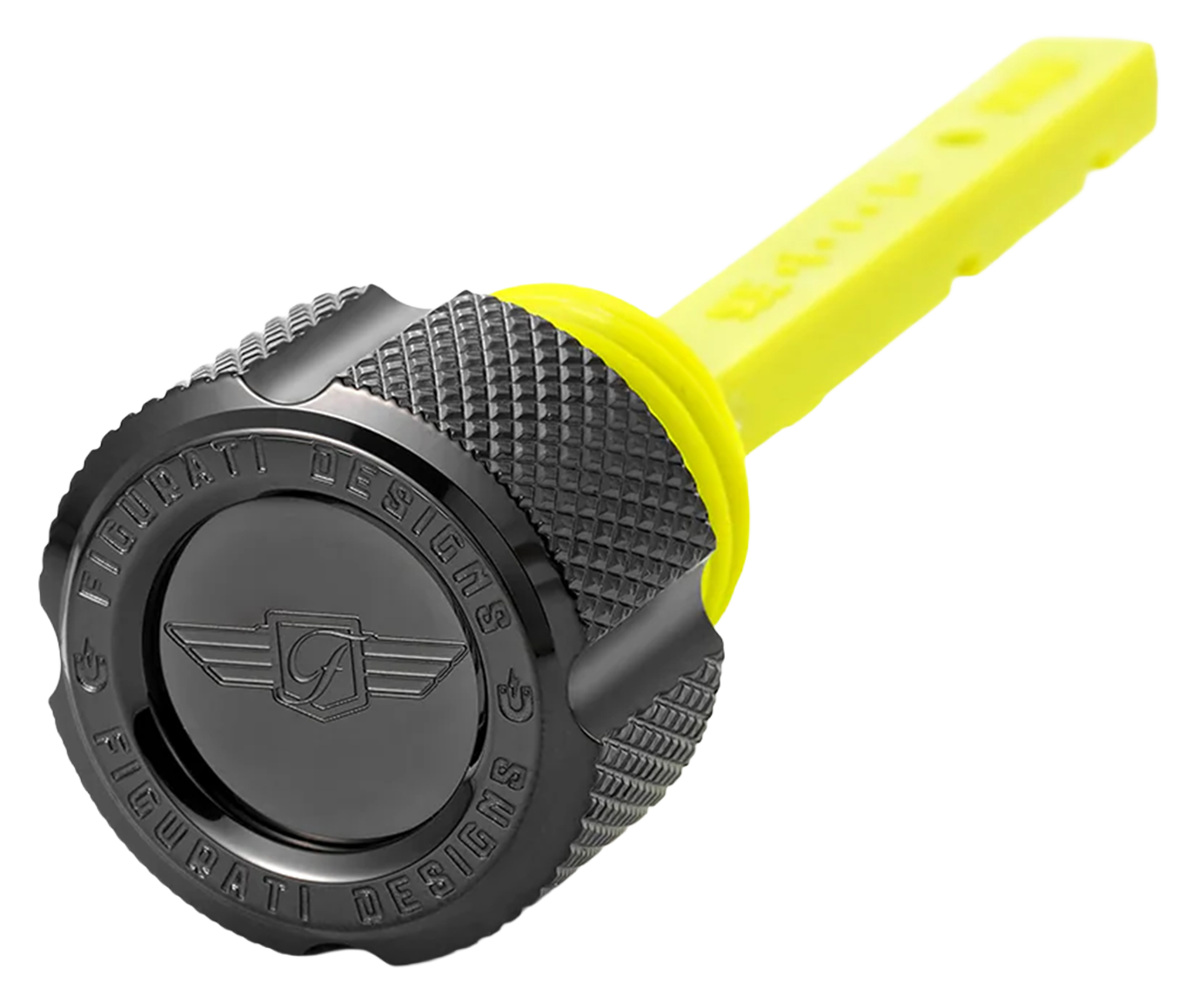 Dipstick S/S Knurled Black Ra/Rh21 Up Oil Dipstick Figurati Designs Default Title