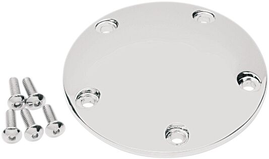 Drag Specialties Point Cover 5 Hole Chrome Engine Covers Drag Specialties