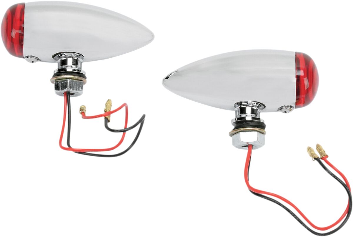 Drag Specialties Smooth Bullet Led Red ACCESSORY LIGHT GROUP Drag Specialties