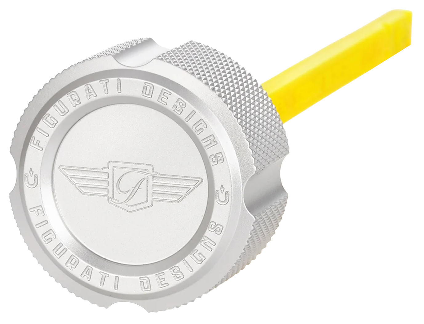 Dipstick Alu Knurled Silver Flh/T17 Up Oil Dipstick Figurati Designs Default Title