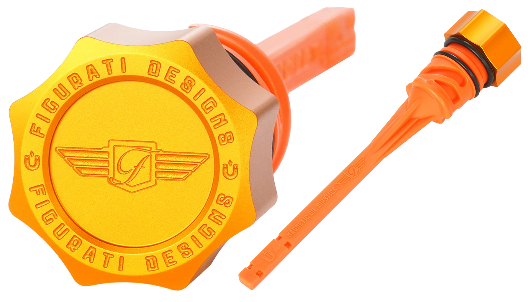 Dipstick Alu Curved Gold St18 Up Oil Dipstick Figurati Designs Default Title