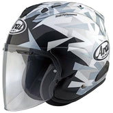 Arai SZ-R EVO Helmet, Mimesis White Open Face Helmet Arai XS
