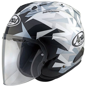 Arai SZ-R EVO Helmet, Mimesis White Open Face Helmet Arai XS