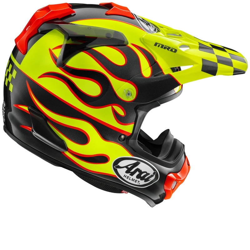 Helmet ARAI MX-V EVO - Flame Yellow