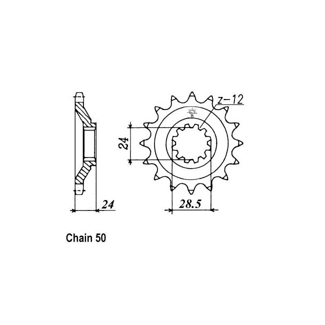 JT Front Sprocket 528.17 SPROCKETS TRANSMISSION Jt Sprockets