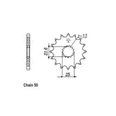 JT Front Sprocket 566.14 SPROCKETS TRANSMISSION Jt Sprockets