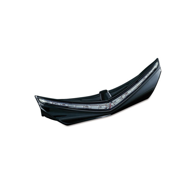 Kuryakyn, LED rear fender tip gloss black, smoke lens FENDER TIPS Kuryakyn