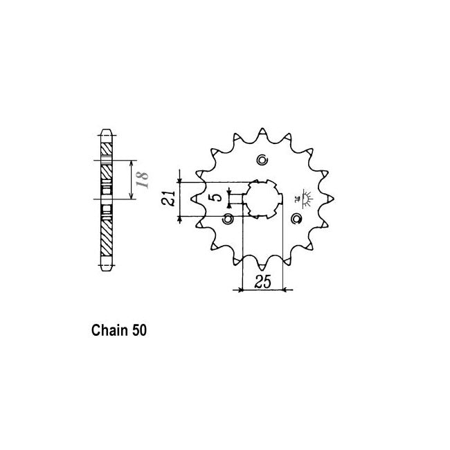 JT Front Sprocket 424/567.16 SPROCKETS TRANSMISSION Jt Sprockets