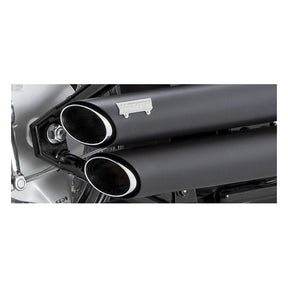 Vance & Hines, Twin slash staggered 2-2 exhaust, black Full Exhaust System Vance & Hines