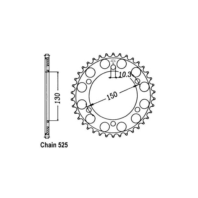 JT Rear Sprocket 300.39 SPROCKETS REAR WHEEL Jt Sprockets