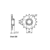 JT Front Sprocket 577.15 SPROCKETS TRANSMISSION Jt Sprockets