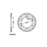JT Rear Sprocket 502.45 SPROCKETS REAR WHEEL Jt Sprockets