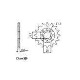 JT Front Sprocket 1565.13 SPROCKETS TRANSMISSION Jt Sprockets