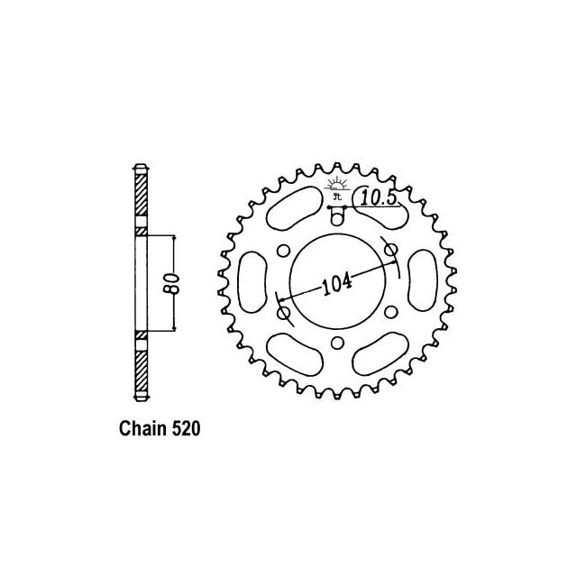 JT Rear Sprocket 478.42 SPROCKETS REAR WHEEL Jt Sprockets