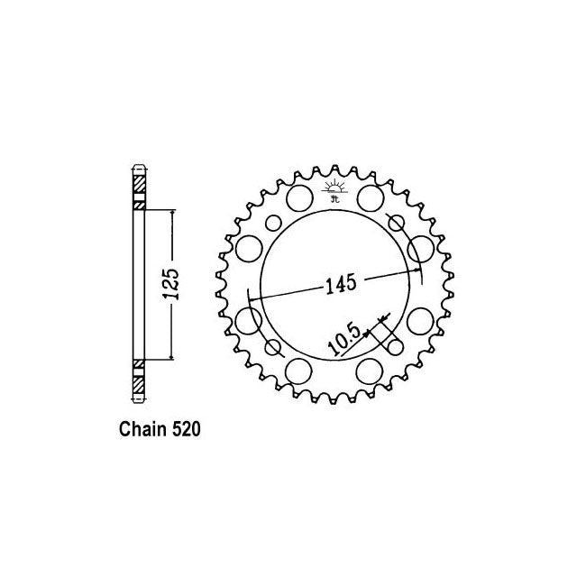 JT Rear Sprocket 857.46 SPROCKETS REAR WHEEL Jt Sprockets