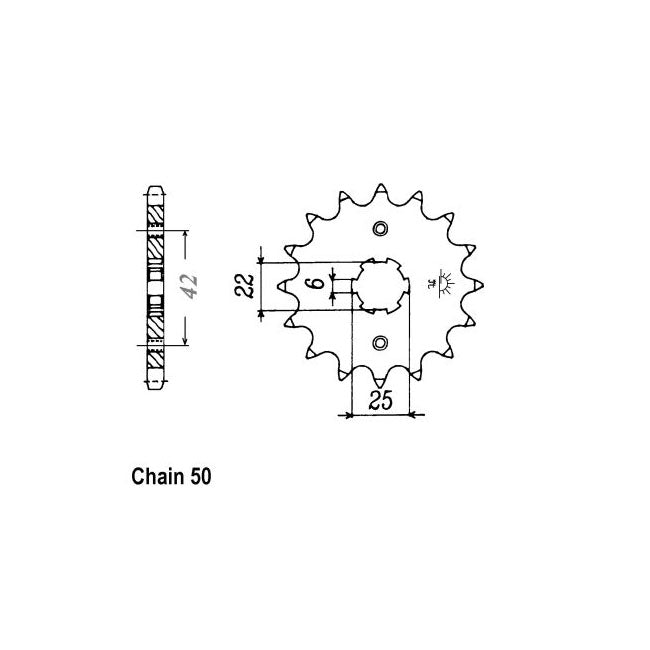 JT Front Sprocket 278.16 SPROCKETS TRANSMISSION Jt Sprockets