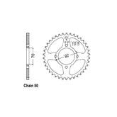 JT Rear Sprocket 476.44 SPROCKETS REAR WHEEL Jt Sprockets