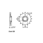 JT Front Sprocket 1902.16 SPROCKETS TRANSMISSION Jt Sprockets