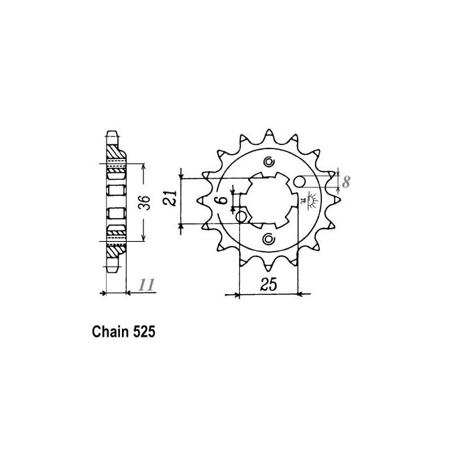 JT Front Sprocket 290.15 SPROCKETS TRANSMISSION Jt Sprockets