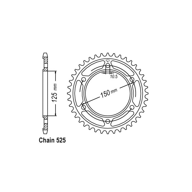 JT Rear Sprocket 899.45 SPROCKETS REAR WHEEL Jt Sprockets
