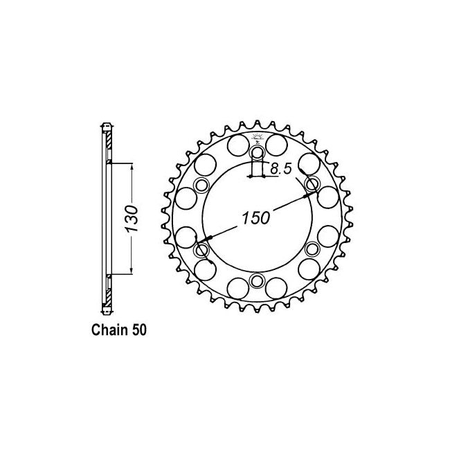JT Rear Sprocket 298.40 SPROCKETS REAR WHEEL Jt Sprockets