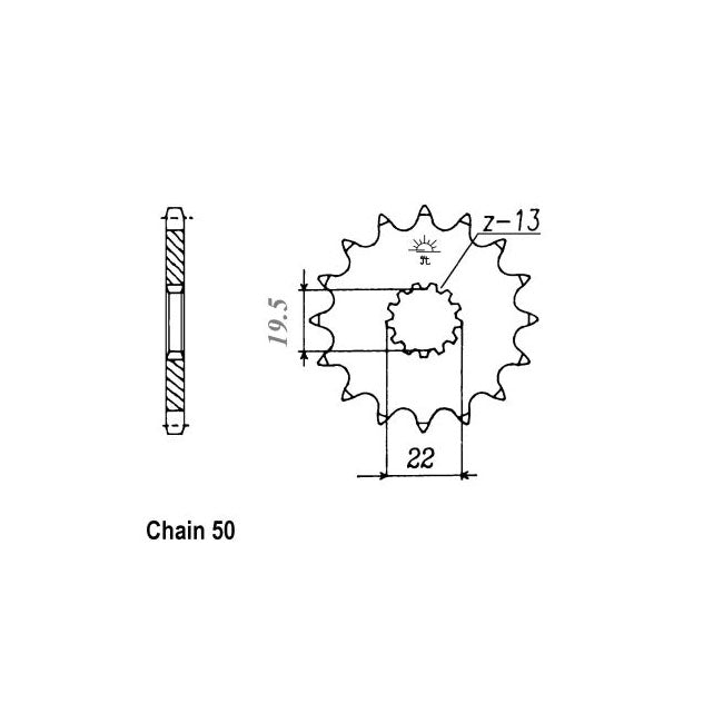 JT Front Sprocket 435.15 SPROCKETS TRANSMISSION Jt Sprockets
