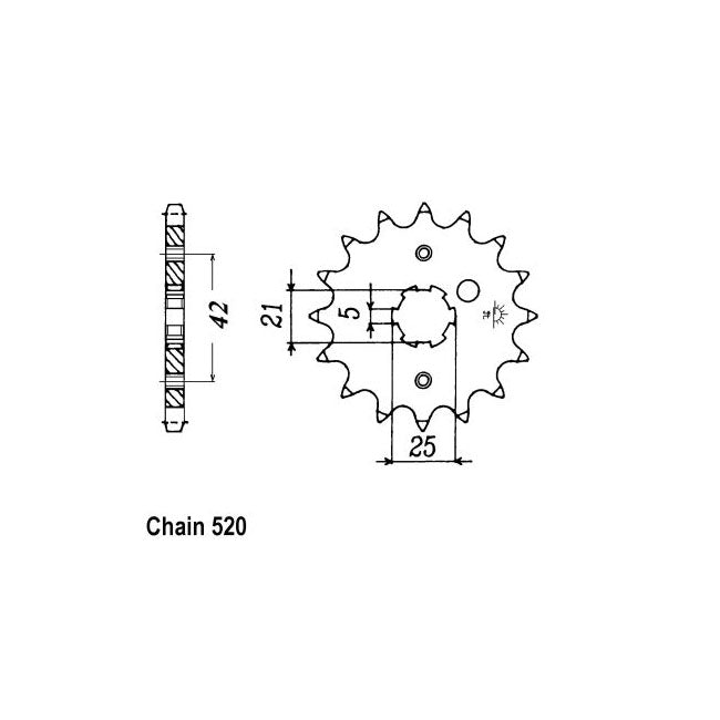 JT Front Sprocket 569.17 SPROCKETS TRANSMISSION Jt Sprockets
